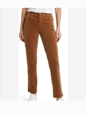 Wit & Wisdom Ab Solution Brown Corduroy Straight Leg Pant Size 12